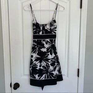 Love Tease Black & White Spaghetti Strap Dress Size 3 Juniors